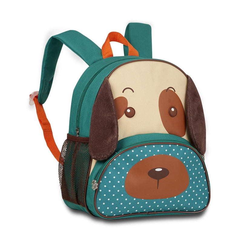 Mochila Infantil Escolar Passeio Costas Cachorro Verde